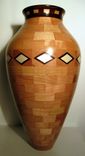 Large Diamond Banded Vase 1 small