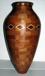 Large Diamond Banded Vase 2 small
