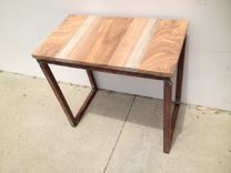 Acacia+Steel End Table 2 small