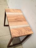 Acacia+Steel End Table 3 small