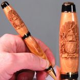 Coat Of Arms Engraved Wooden Pen 1 small