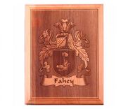 Coat Of Arms Laser Engraved 7x9 Inch Alder Plaque 1 small