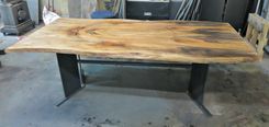 Bookmatched Live Edge Sycamore Dining Table 5 small