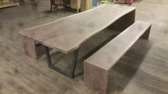 Communal Table With Matching Benches 1 small