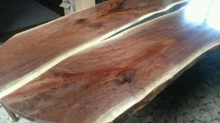 Reverse Book Matched Walnut Dining Table 6 small