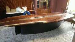 Reverse Book Matched Walnut Dining Table 3 small