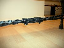 Hand Forged Steel And Walnut Bench\Coffee Table 3 small