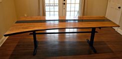 Sycamore And Steel Dinning Table 5 small