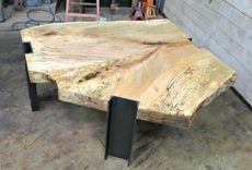 Spalted Maple And Steel Coffee Table 1 small