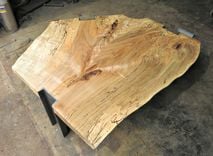 Spalted Maple And Steel Coffee Table 2 small