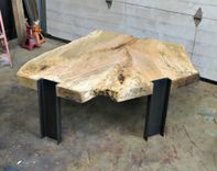Spalted Maple And Steel Coffee Table 3 small