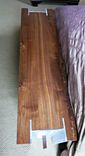 Aluminum I Beam And Walnut Bench 3 small