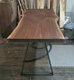 Live Edge Walnut Table With Metal Legs 6 small