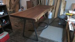 Live Edge Walnut Table With Metal Legs 1 small
