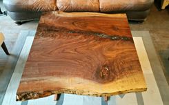Live Edge Walnut And Bubinga Coffee Table 3 small