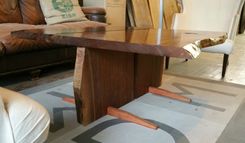 Live Edge Walnut And Bubinga Coffee Table 4 small