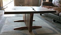 Live Edge Walnut And Bubinga Coffee Table 5 small