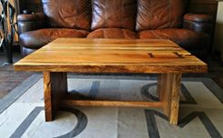 Book Matched Sycamore And Curly Maple Coffee Table 5 small