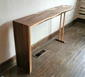 Walnut And Curly Maple Hall Table 1 small