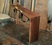 Walnut And Curly Maple Hall Table 7 small
