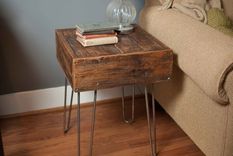 Reclaimed Barn Wood Side Table 1 small