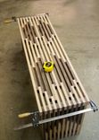 Hard Maple And Walnut Slat Bench 6 small