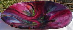Tie Dye Fused Glass Bowl 1 small