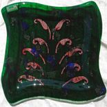 Fused Glass Intention Platter 1 small