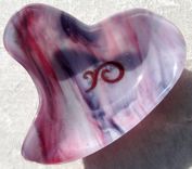 Fused Glass Heart Bowl 4 small