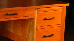 Bow Front Writing Desk 3 small