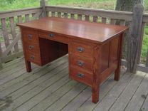Traditional Oak Home Office Desk 1 small