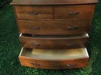 Crescent' Curved Solid Cherry Dresser 2 small