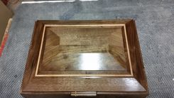 Walnut And Cherry Keepsake Box 2 small
