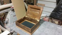 Walnut And Cherry Keepsake Box 3 small