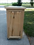 Maple Rolling Kitchen Island 4 small