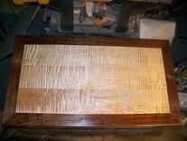Custom Figure Maple And Walnut Coffee Table 4 small