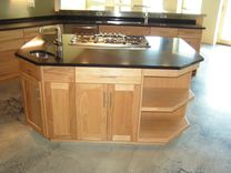 Contemporary Brown Hickory Kitchen With Stainless Accents 2 small