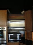 Contemporary Brown Hickory Kitchen With Stainless Accents 4 small