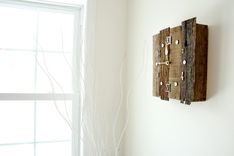 Vintage Style Reclaimed Barnwood Clock 2 small