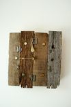 Vintage Style Reclaimed Barnwood Clock 4 small