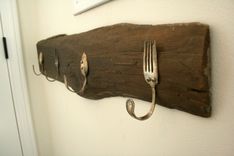 Vintage Silverware Coat Hook 1 small