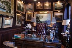 Billiard Room & Office In Mahogany 4 small