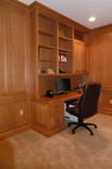 Paneled Cherry Home Office With French Doors 3 small
