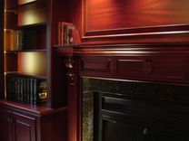 Mahogany Home Office With Beam Ceiling 2 small