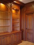 Cherry Paneled Library With Bookcases 1 small