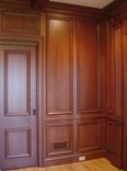 Cherry Paneled Library With Bookcases 4 small