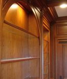 Cherry Paneled Library With Bookcases 5 small