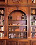 Walnut Library Wall With Ladder 2 small