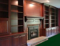 Mahogany Fireplace Wall 1 small