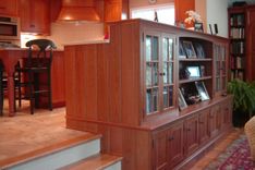 Cherry Cabinets In A Simple, Mission-Like Style 3 small